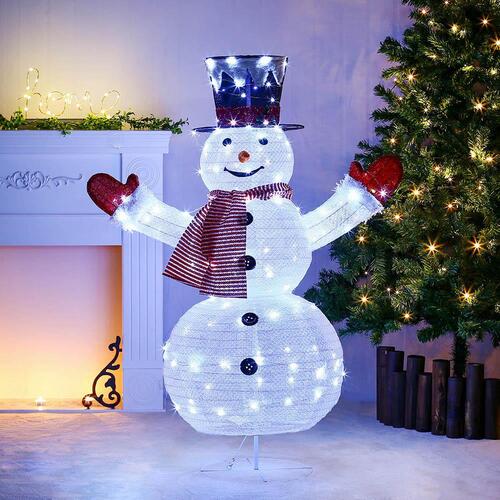 120cm LED 폴딩 헬로우 눈사람 대형 크리스마스장식